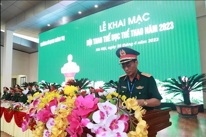Hơn 1 000 lượt vận động viên dự Hội thao Trường Sĩ quan Chính trị năm 2023