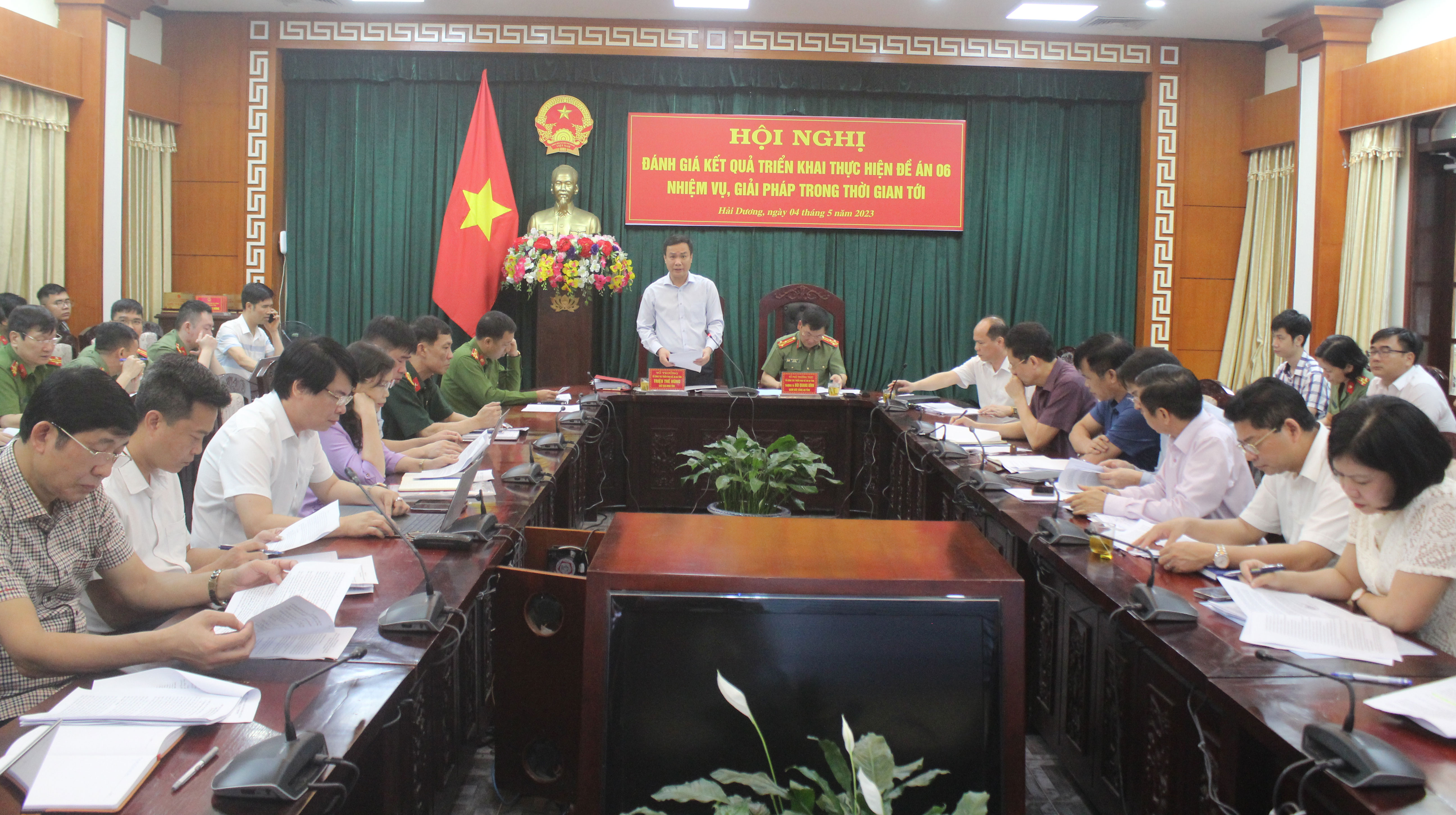 Đồng chí Triệu Thế Hùng Nêu cao trách nhiệm người đứng đầu trong thực hiện đề án 06 và chuyển đổi số