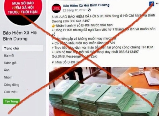 Xử lý nghiêm tình trạng mua bán sổ BHXH trên mạng xã hội