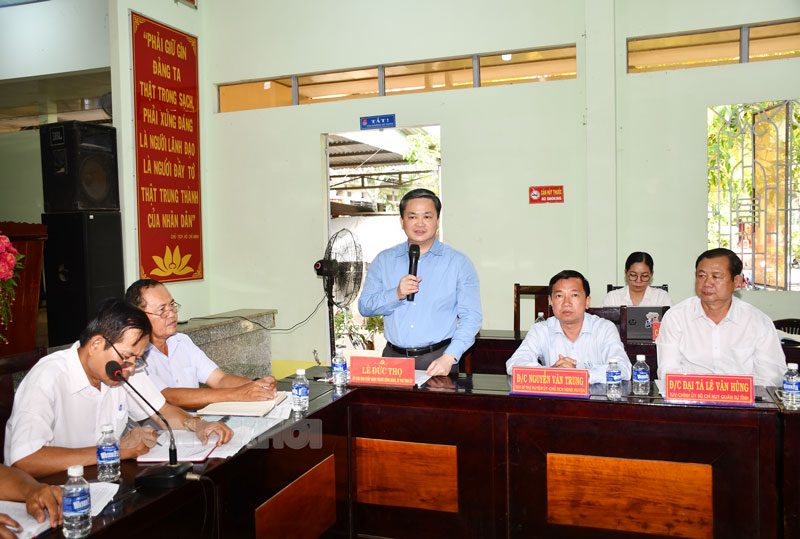 Bến Tre Bí thư Tỉnh ủy dự sinh hoạt chi bộ khu dân cư