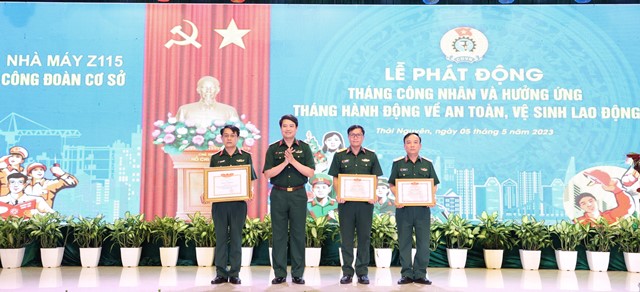 Tổng cục Công nghiệp Quốc phòng hưởng ứng Tháng Công nhân và An toàn vệ sinh lao động