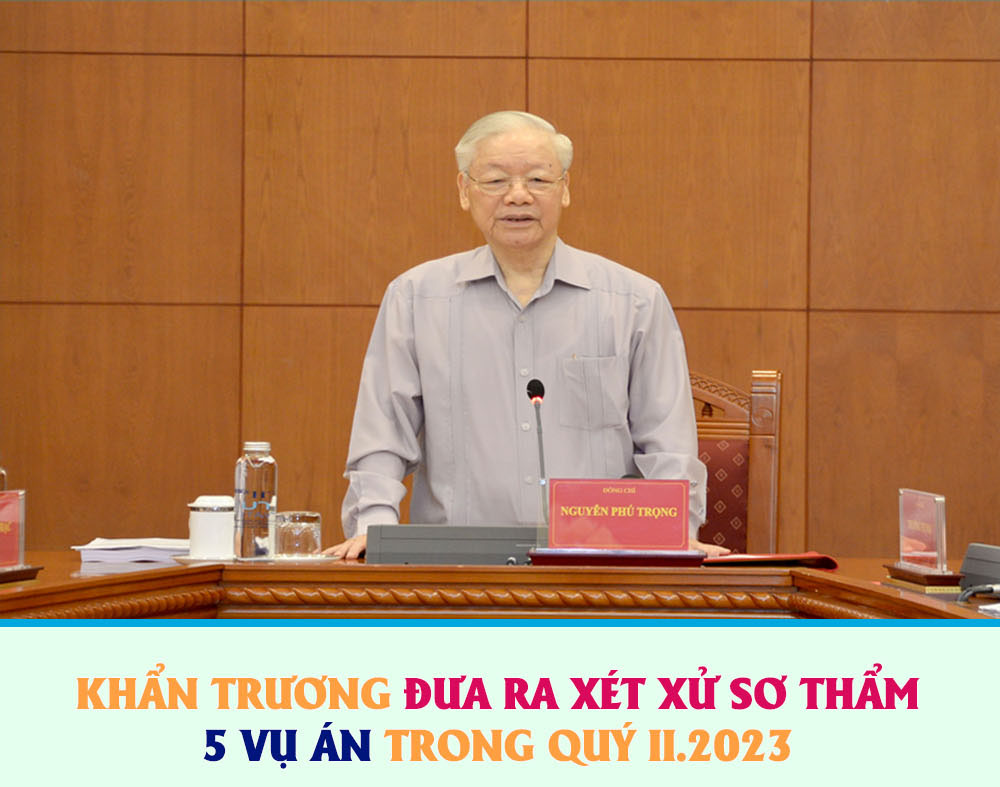 [Infographics] Xét xử sơ thẩm 5 vụ án lớn trong Quý II 2023