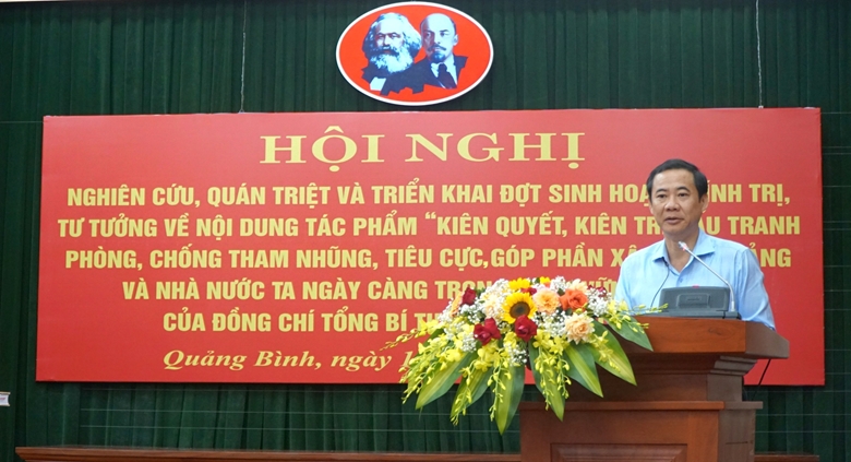 Quảng Bình học tập, quán triệt nội dung cuốn sách của Tổng Bí thư Nguyễn Phú Trọng