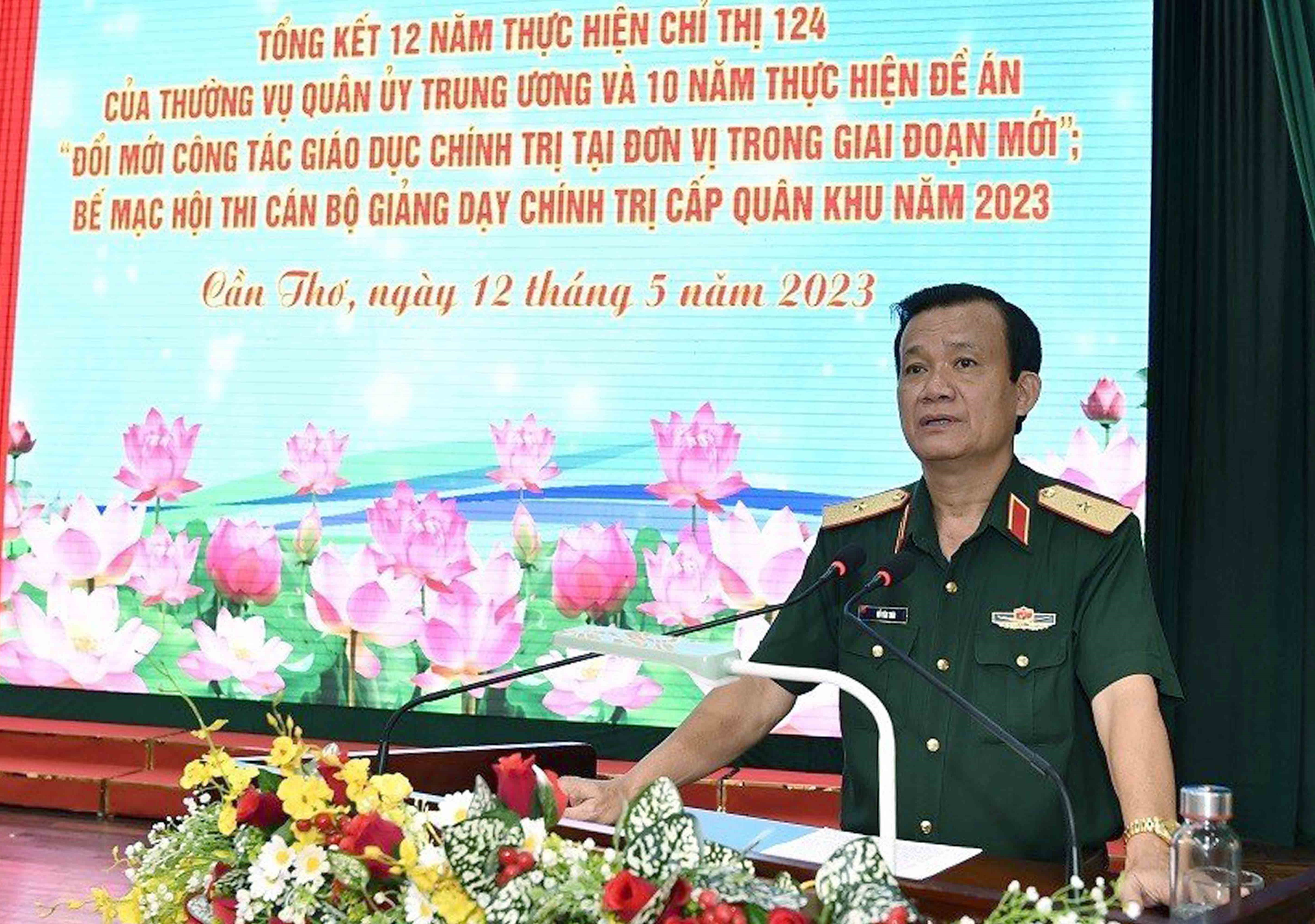 Quân khu 9 bế mạc Hội thi cán bộ giảng dạy chính trị