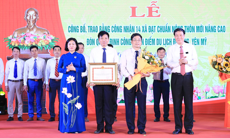 Hà Nội Công nhận 14 xã của huyện Thanh Trì đạt chuẩn nông thôn mới nâng cao