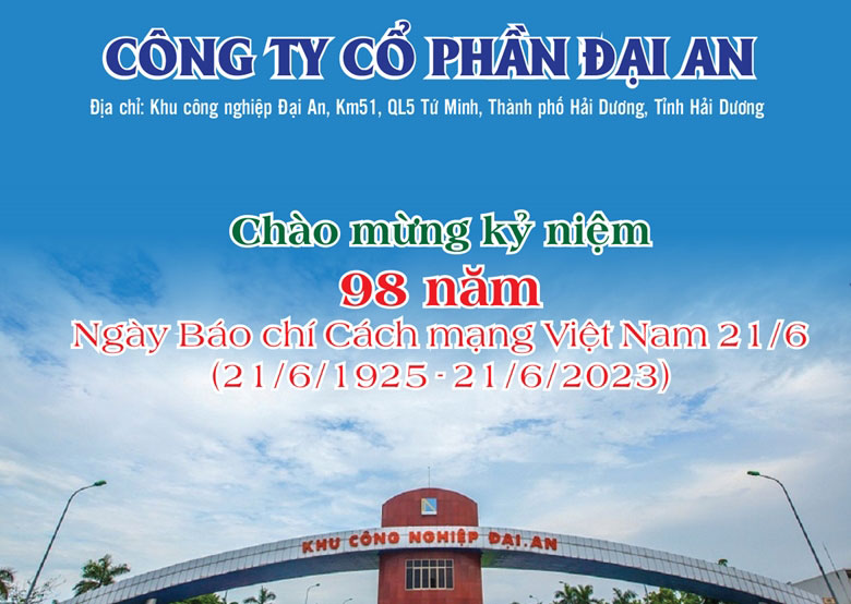 Chào mừng kỷ niệm 98 năm Ngày Báo chí Cách mạng Việt Nam 21 06 1925 - 21 06 2023