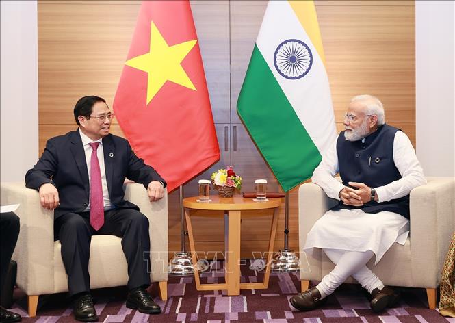 Thủ tướng Phạm Minh Chính hội kiến Thủ tướng Ấn Độ Narendra Modi
