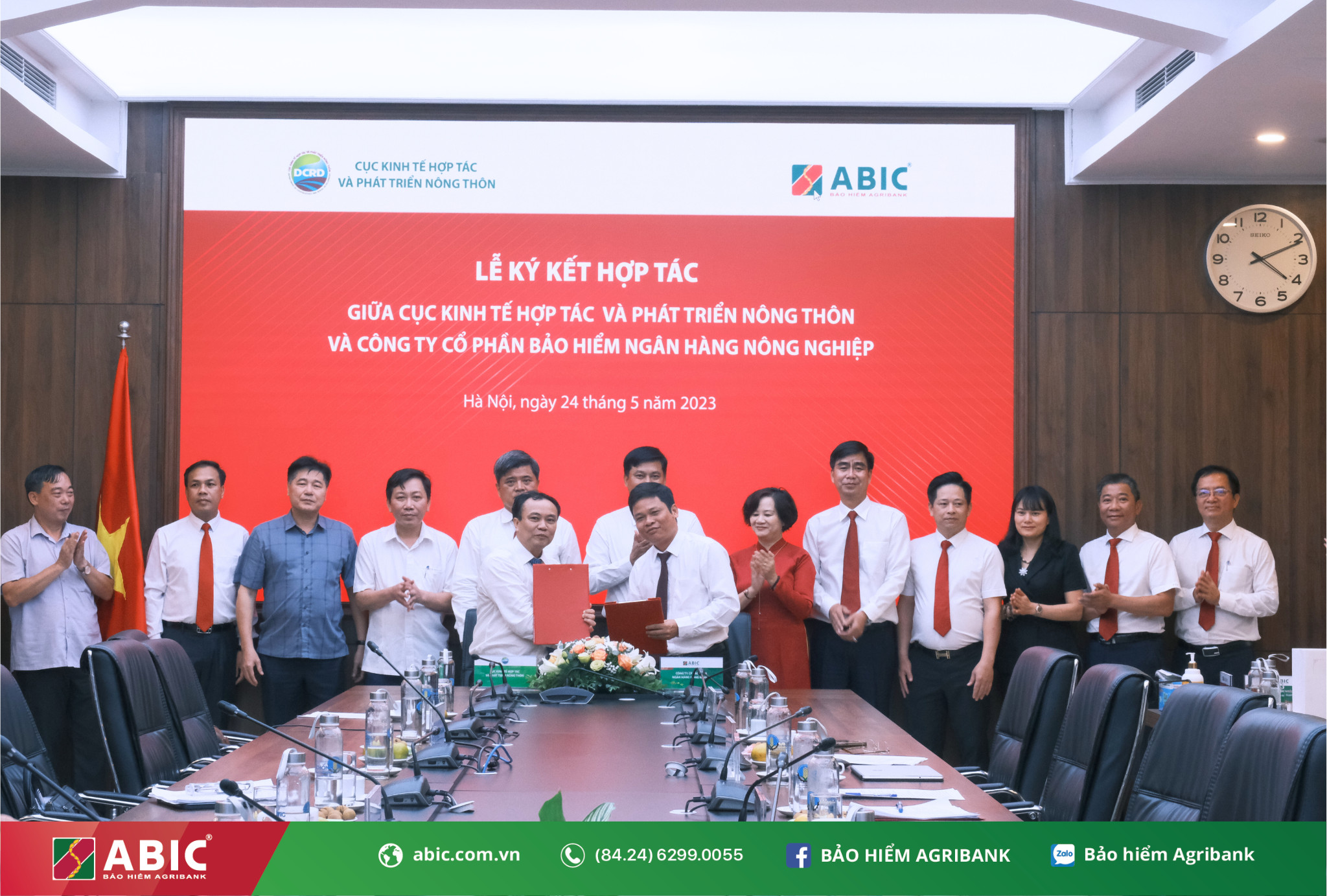 Ký kết hợp tác giữa Cục Kinh tế hợp tác Bộ NN PTNT và Bảo hiểm Agribank
