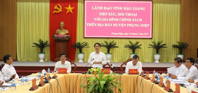 Hậu Giang Thực hiện tốt việc chăm lo chế độ ưu đãi với người có công