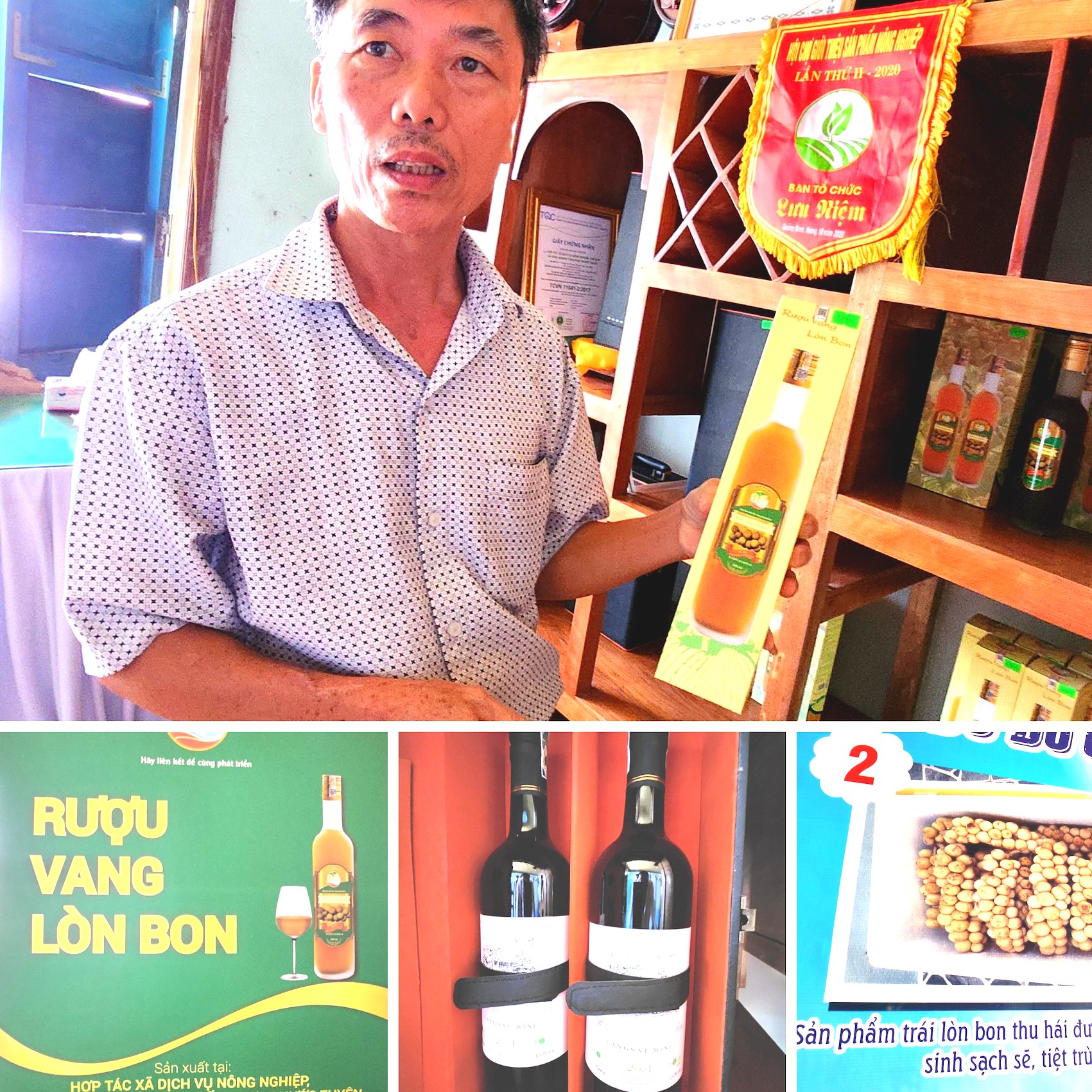 Quảng Nam Rượu vang lòn bon khẳng định thương hiệu đặc sản