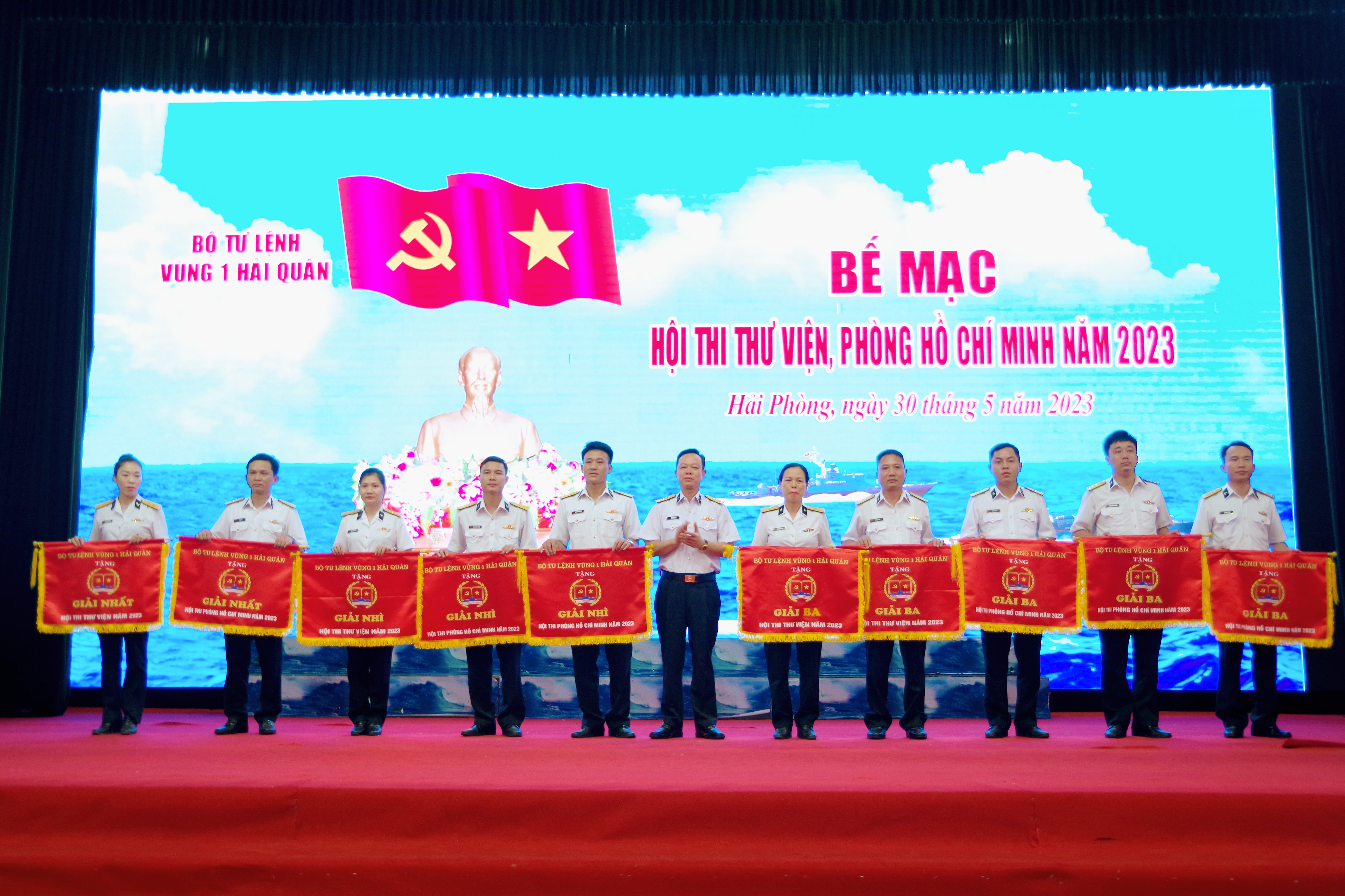 Vùng 1 Hải quân Hội thi thư viện, phòng Hồ Chí Minh năm 2023