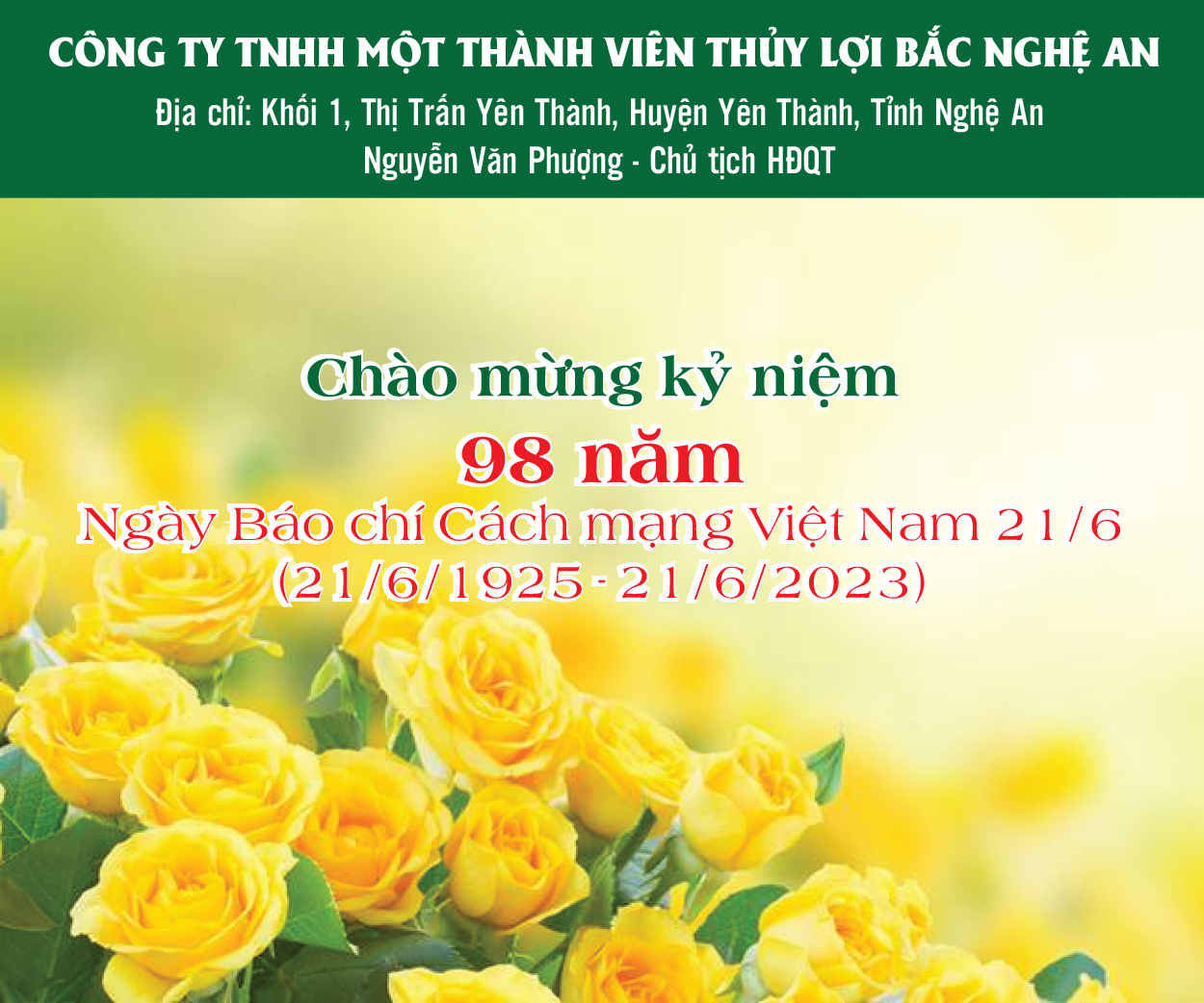 Chào mừng kỷ niệm 98 năm Ngày Báo chí Cách mạng Việt Nam 21 06 1925 - 21 06 2023