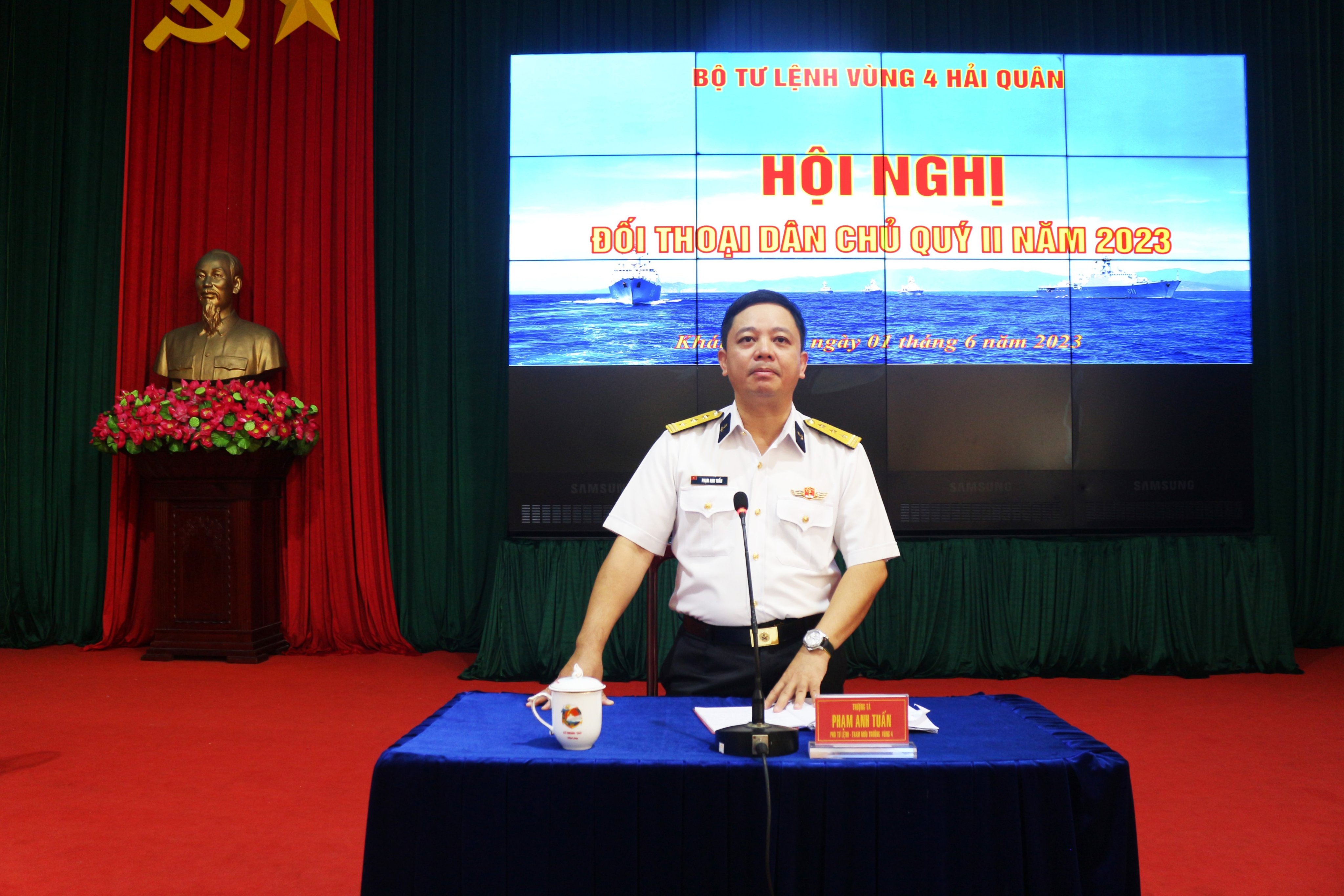 Vùng 4 Hải quân phát huy tốt dân chủ