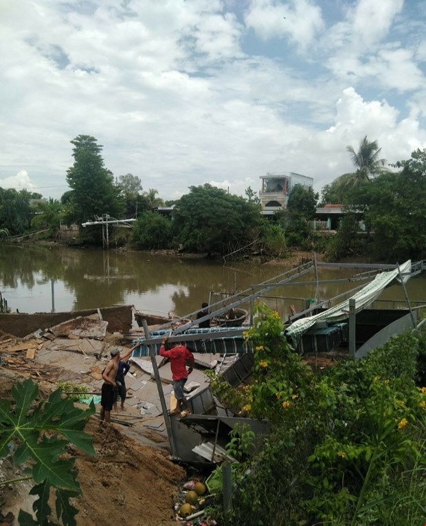 An Giang Liên tiếp xảy ra sạt lở bờ kênh, rạch