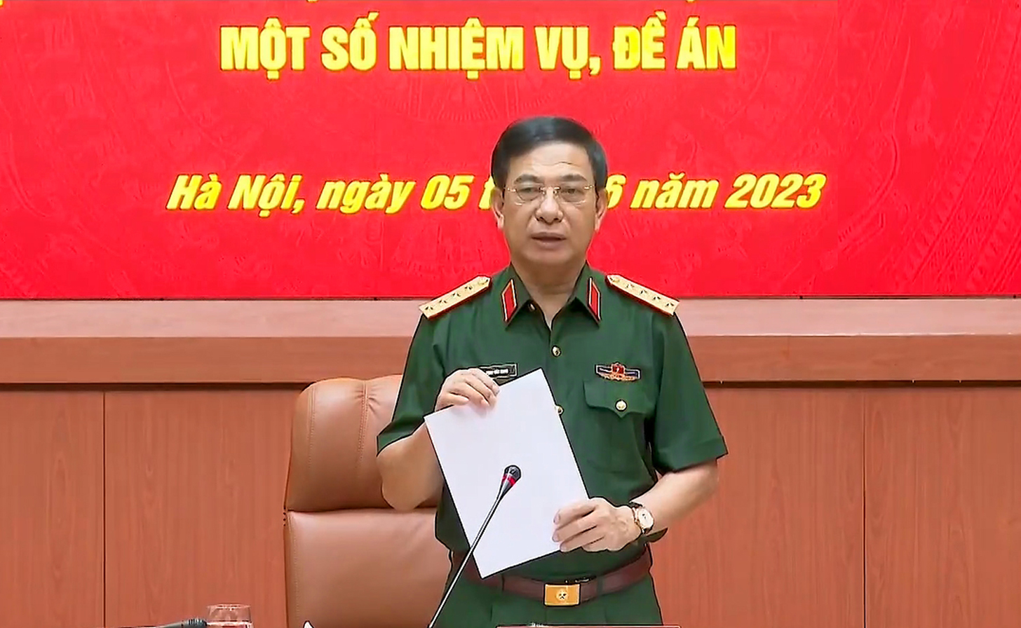 Đẩy nhanh tiến độ các nhiệm vụ, đề án của Bộ Quốc phòng
