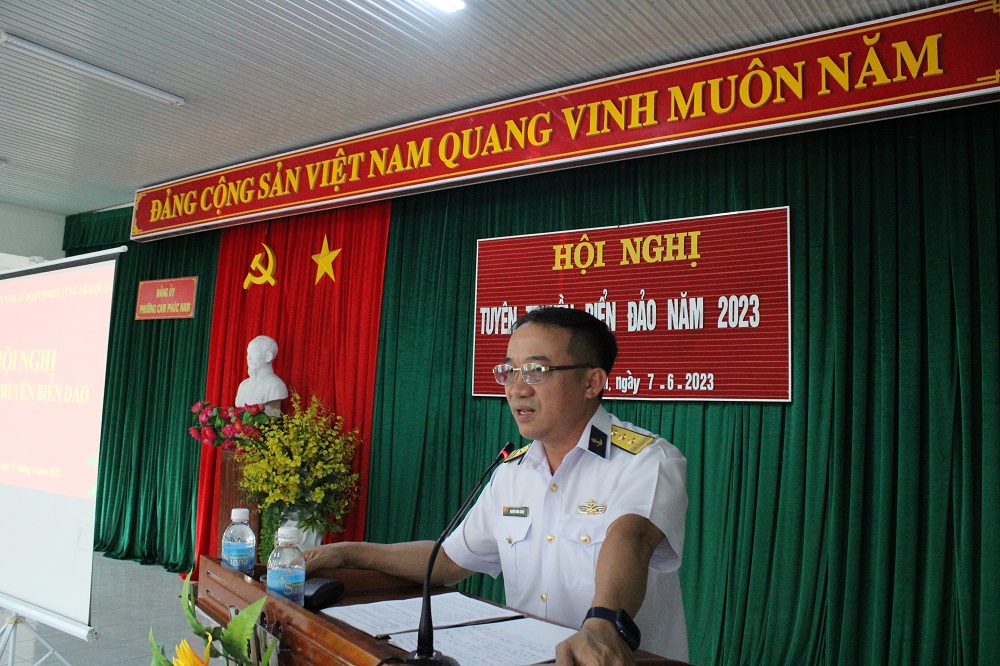 Lữ đoàn 955 thông tin, tuyên truyền về tình hình biển, đảo
