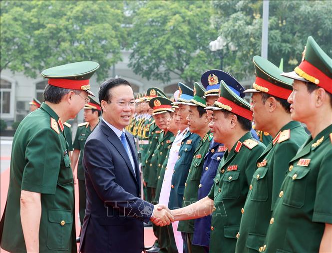Chủ tịch nước Võ Văn Thưởng thăm, làm việc tại Cục Cứu hộ - Cứu nạn