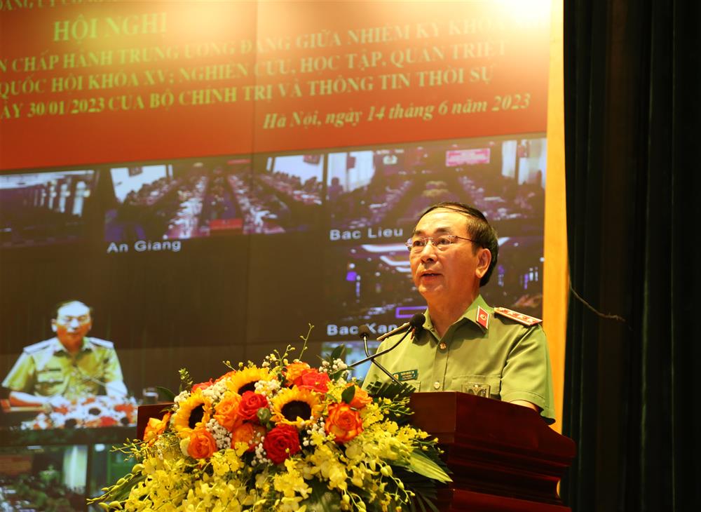 Đảng ủy Công an Trung ương quán triệt kết quả Hội nghị Ban Chấp hành Trung ương giữa nhiệm kỳ khóa XIII