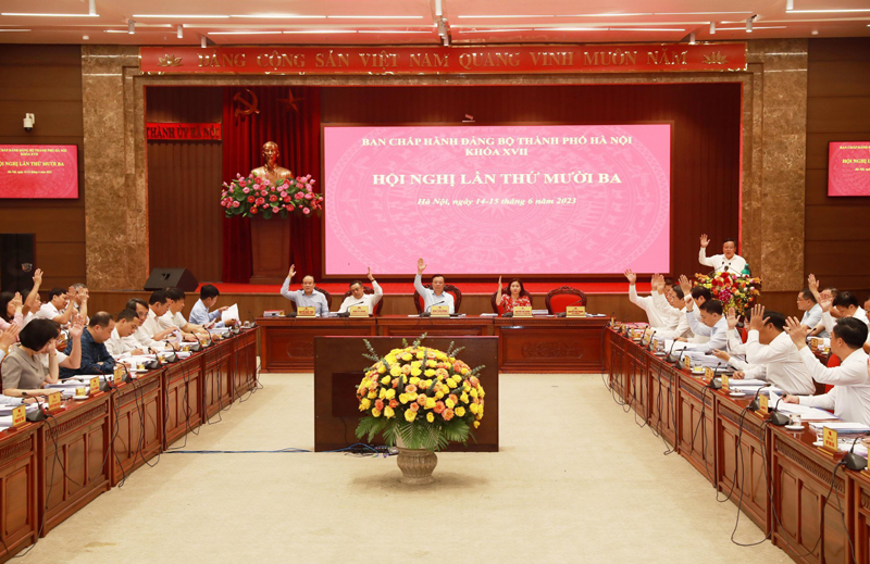 Khai mạc Hội nghị lần thứ 13, Ban Chấp hành Đảng bộ thành phố Hà Nội