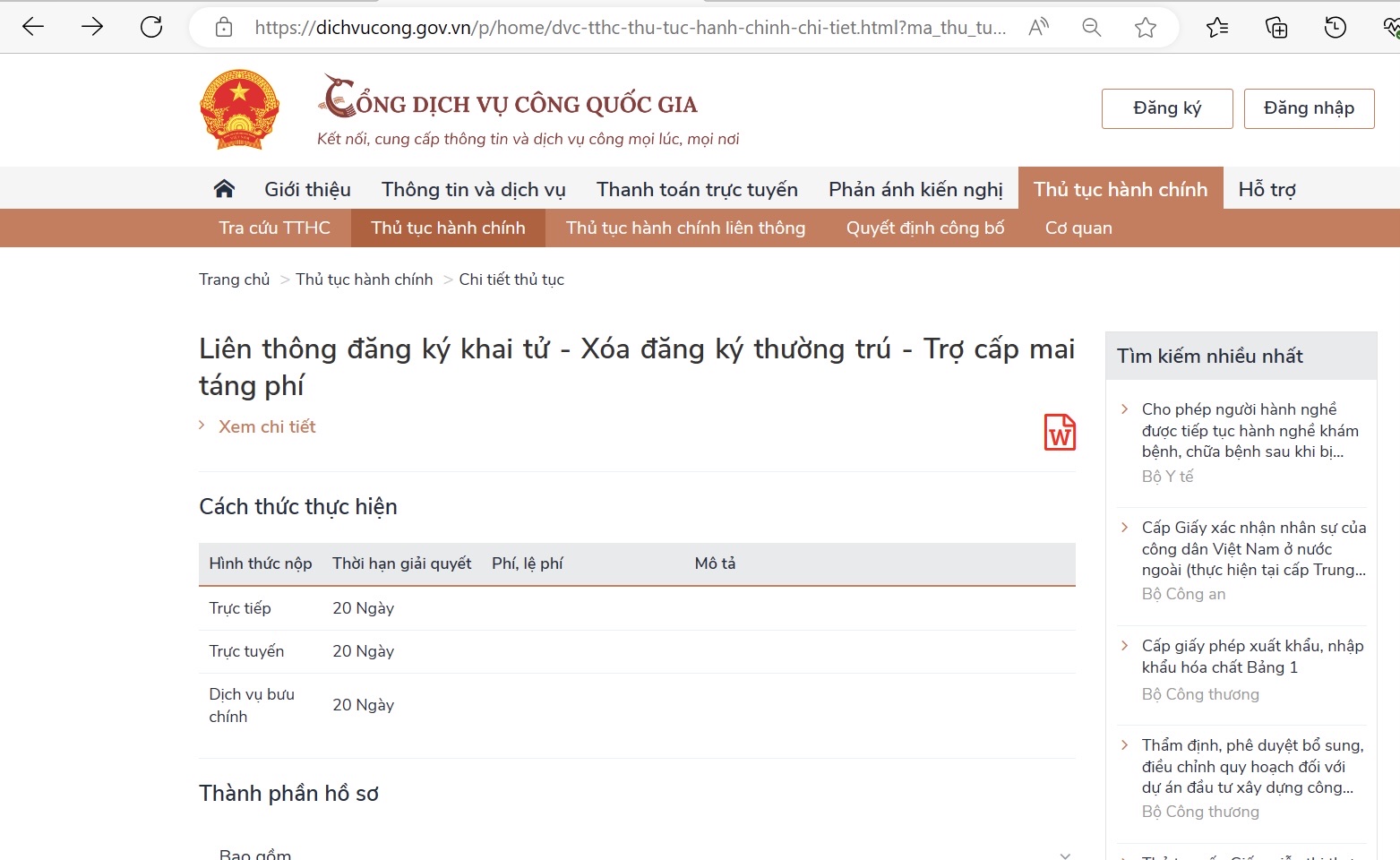 Triển khai trên toàn quốc 2 nhóm thủ tục hành chính liên thông phục vụ đời sống, an sinh người dân