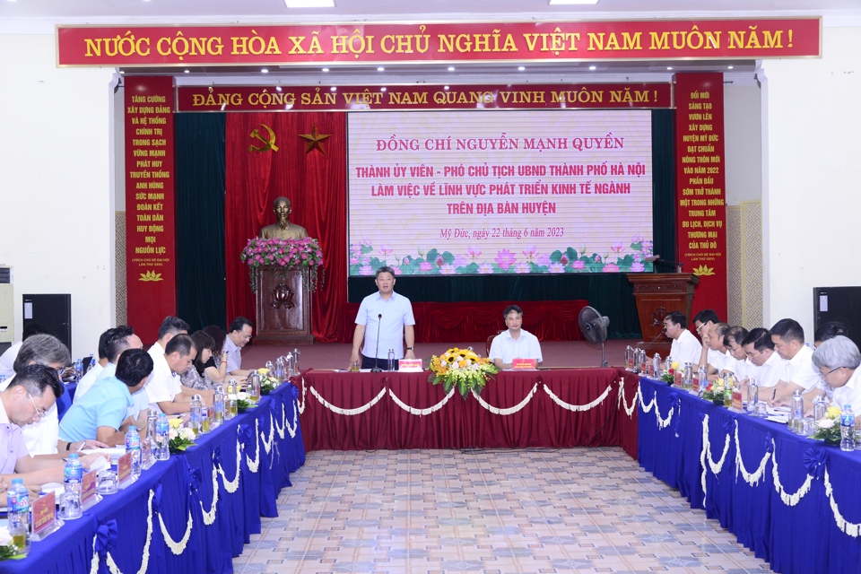 Mỹ Đức Hà Nội  Tạo bứt phá trong phát triển nông nghiệp, du lịch, dịch vụ