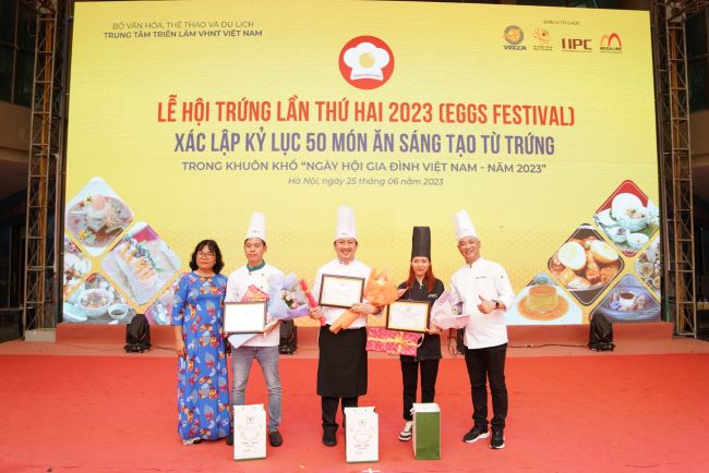 Xác lập kỷ lục 50 món ăn sáng tạo từ trứng