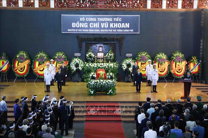 Lời cảm ơn của Ban Lễ tang và gia đình đồng chí Vũ Khoan