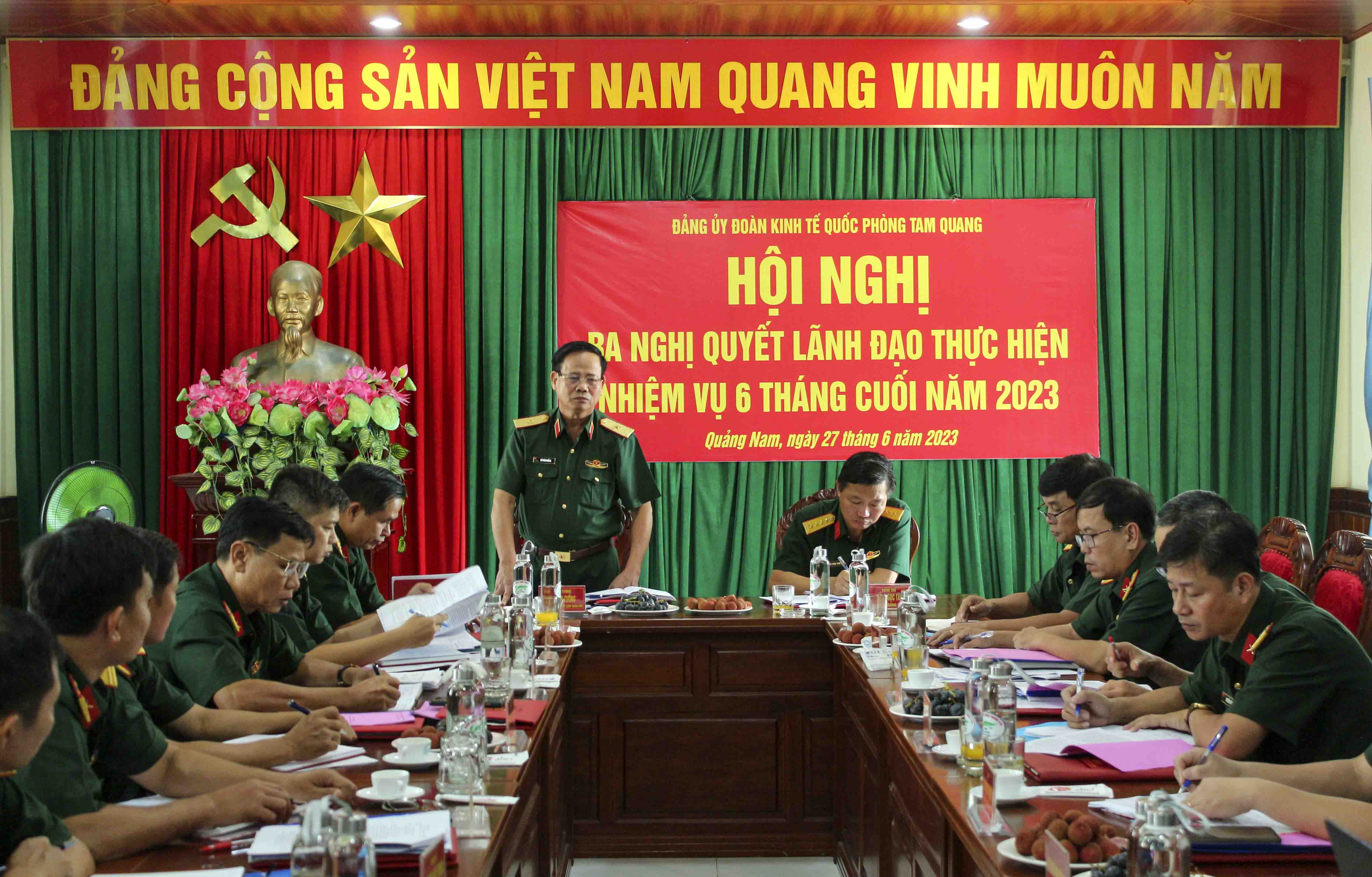 Xây dựng Đảng ủy Đoàn kinh tế quốc phòng Tam Quang vững mạnh toàn diện