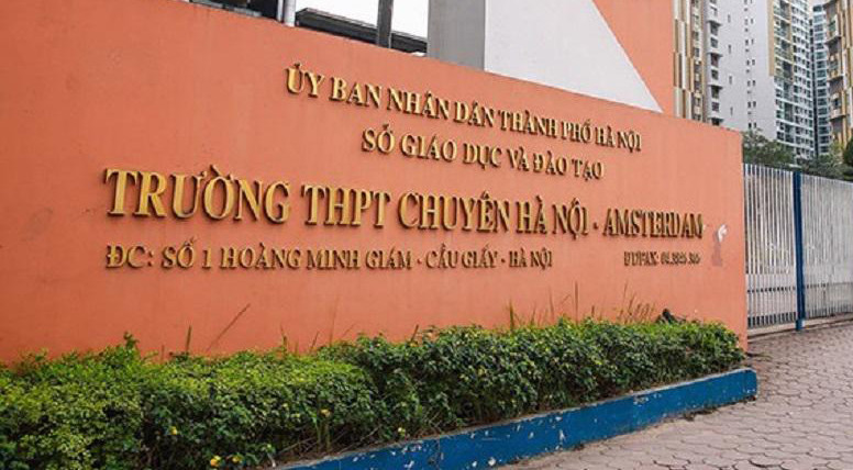 Công bố điểm chuẩn trúng tuyển lớp 6 Trường THPT chuyên Hà Nội - Amsterdam