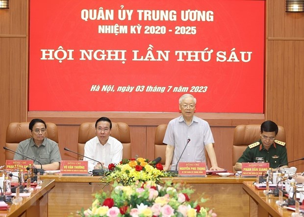 Tổng Bí thư Nguyễn Phú Trọng Rèn luyện đội ngũ cán bộ quân đội theo tinh thần 7 Dám