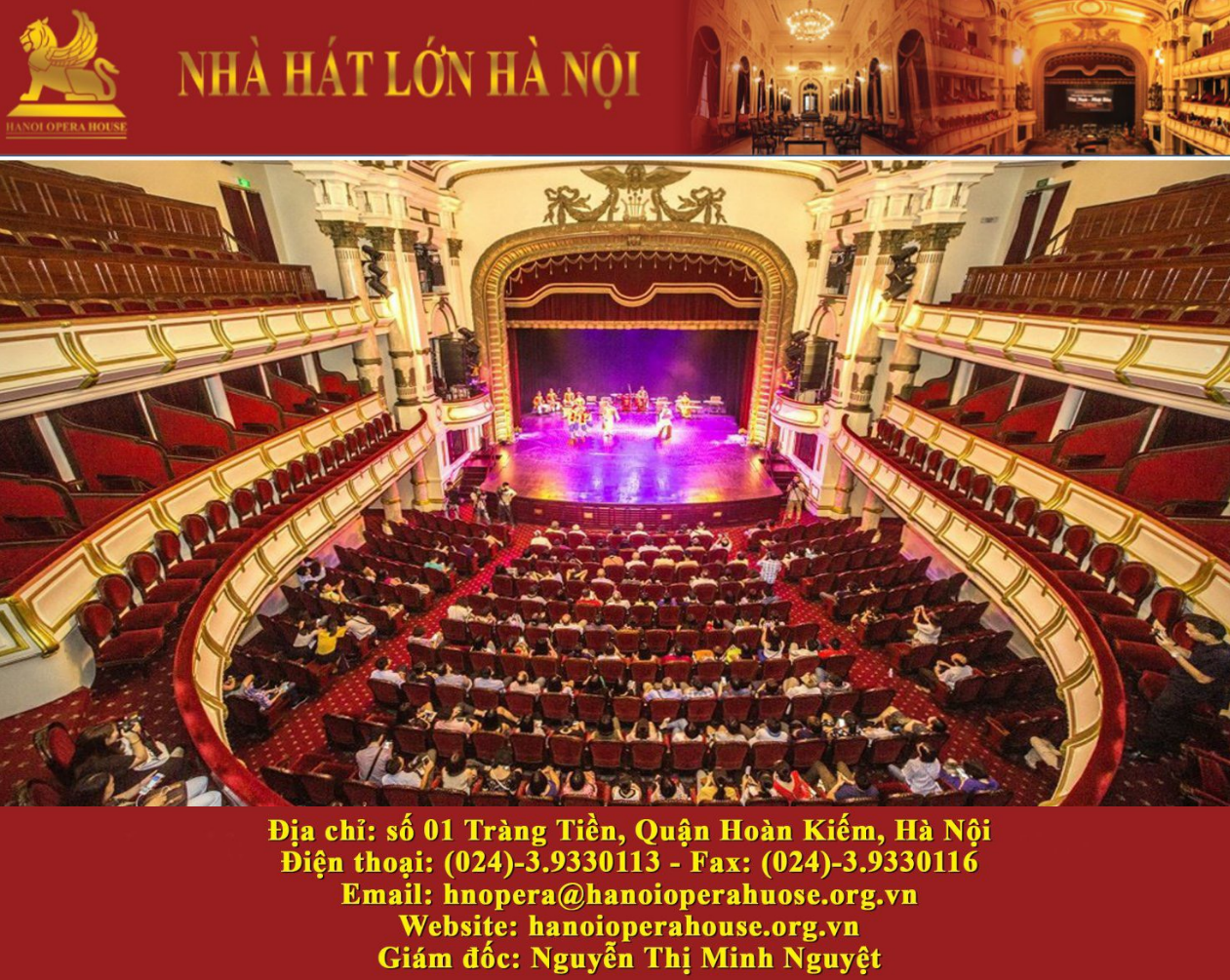 Nhà hát Lớn Hà Nội chào mừng kỷ niệm 93 năm Ngày truyền thống ngành Tuyên giáo của Đảng