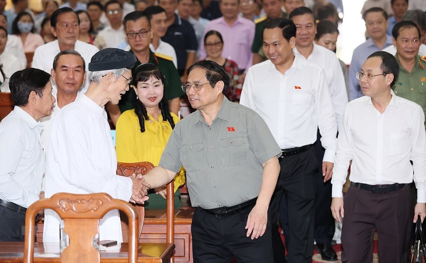Thủ tướng Phạm Minh Chính tiếp xúc cử tri thành phố Cần Thơ
