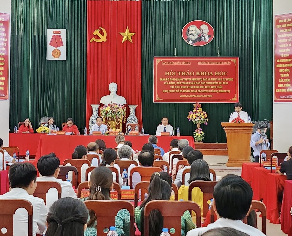 Quảng Trị tổ chức Hội thảo khoa học cấp tỉnh về việc thực hiện Nghị quyết 35 của Bộ Chính trị