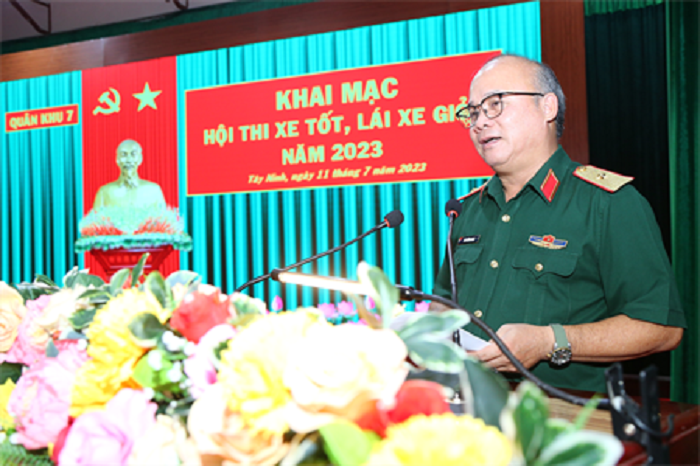 Khai mạc Hội thi xe tốt, lái xe giỏi Quân khu 7 năm 2023