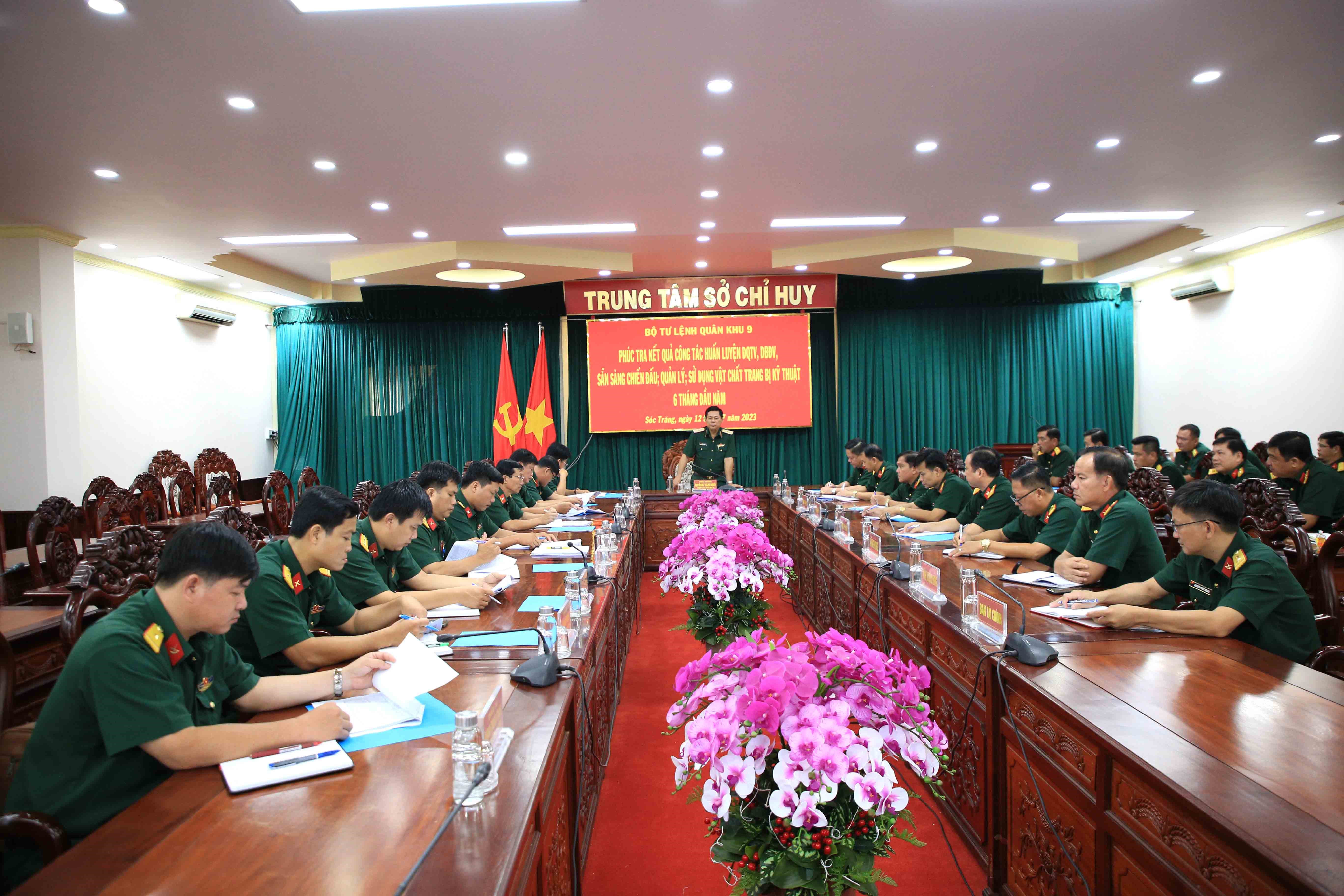 Quân khu 9 phúc tra công tác huấn luyện dân quân tự vệ, dự bị động viên