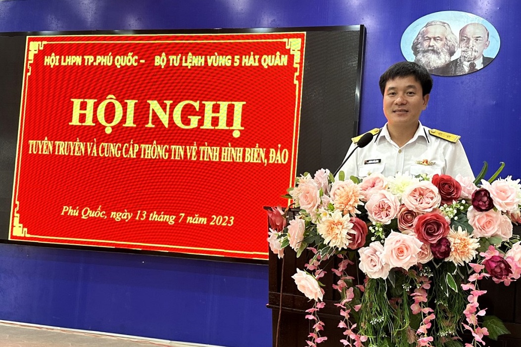Tuyên truyền biển, đảo cho cán bộ, hội viên phụ nữ TP Phú Quốc