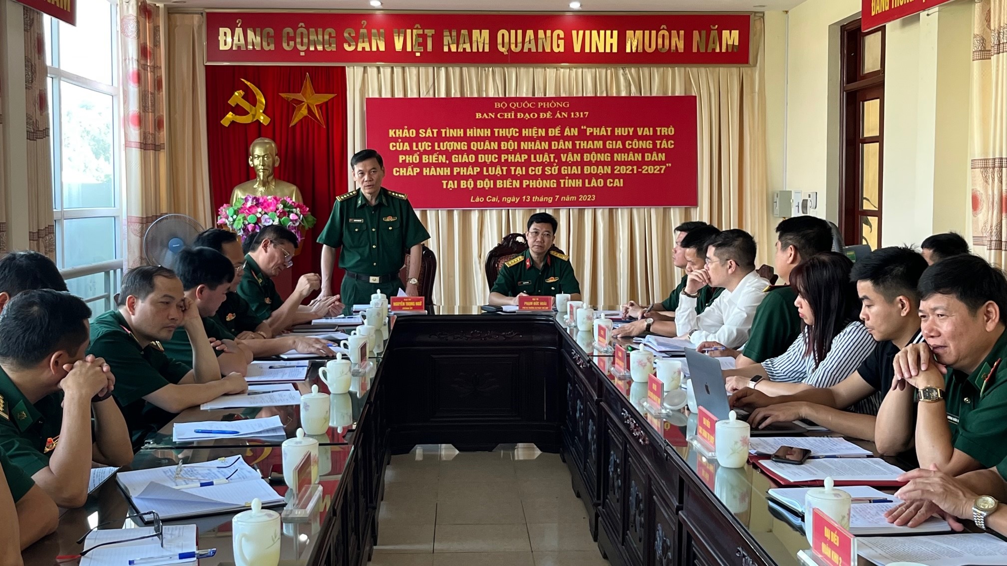 Khảo sát Đề án 1371 tại Bộ đội Biên phòng Lào Cai