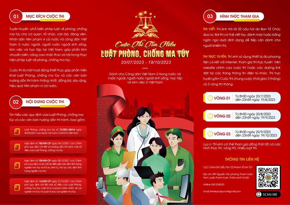 Bộ Công an tổ chức cuộc thi tìm hiểu Luật Phòng, chống ma tuý