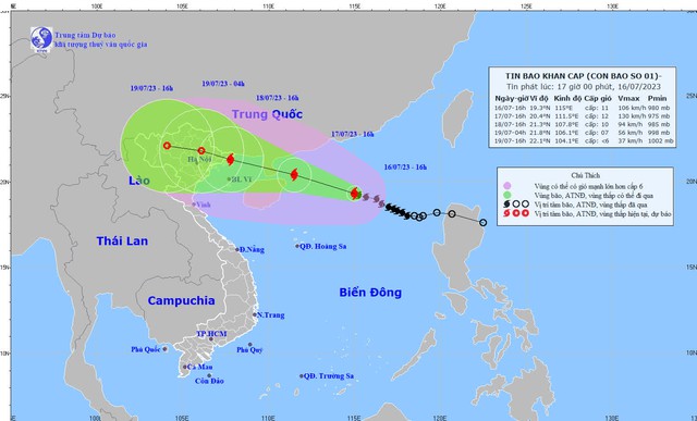 Thủ tướng Chính phủ chỉ đạo tập trung ứng phó với bão số 1