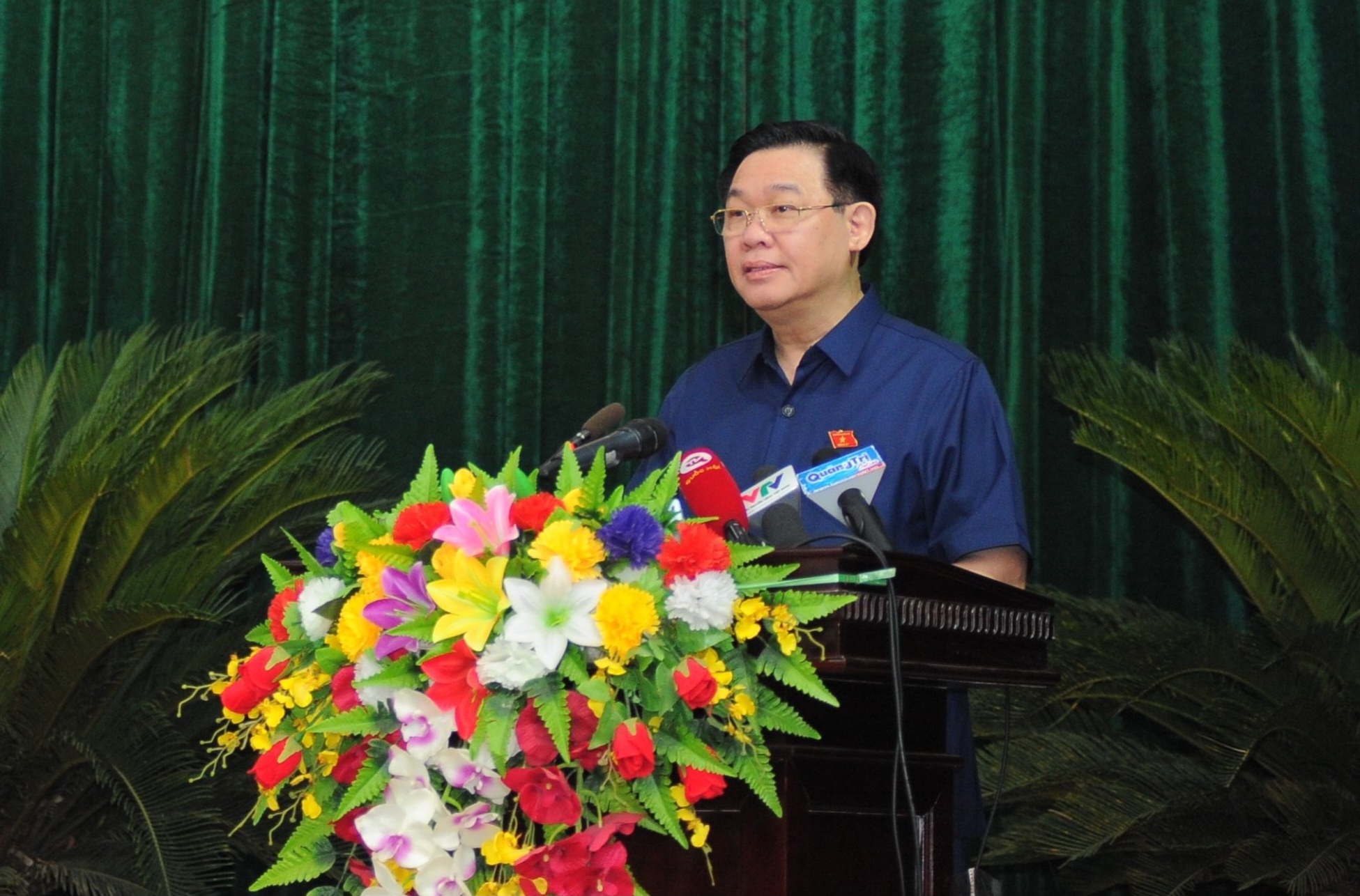 Chủ tịch Quốc hội Vương Đình Huệ dự khai mạc Kỳ họp thứ 18, HĐND tỉnh Quảng Trị