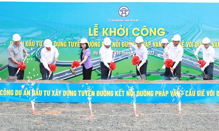 Khởi công đường 3 200 tỷ nối cao tốc Pháp Vân – Cầu Giẽ với Vành đai 3