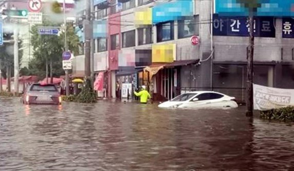 Điện thăm hỏi mưa lớn tại Hàn Quốc