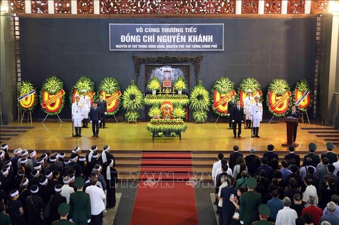 Lời cảm ơn của Ban Lễ tang và gia đình đồng chí Nguyễn Khánh