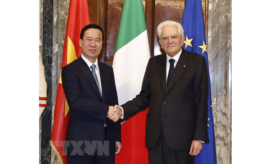 Việt Nam-Italy thống nhất định hướng tăng quan hệ Đối tác chiến lược