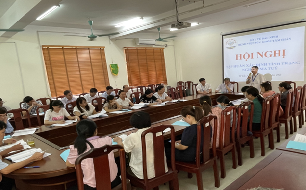 Bệnh viện Sức khoẻ tâm thần Bắc Ninh tập huấn xác định tình trạng nghiện ma tuý