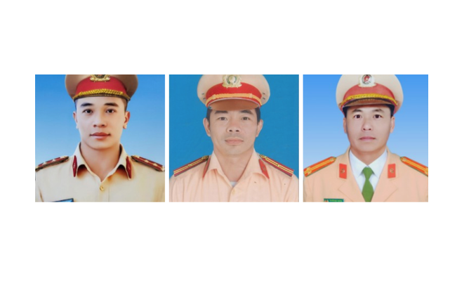 Truy thăng cấp bậc hàm đối với 3 cán bộ, chiến sĩ Công an hy sinh tại Lâm Đồng