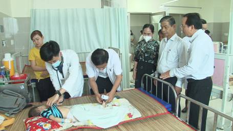 Bệnh viện Đa khoa Tiền Giang Thực hiện tốt công tác điều trị bệnh Tay chân miệng