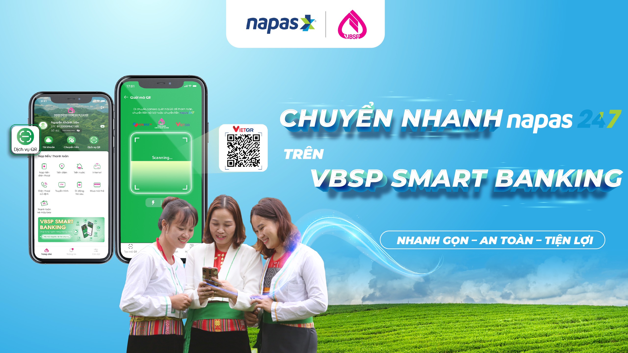 NAPAS hợp tác với NHCSXH để đẩy nhanh thanh toán không dùng tiền mặt tại vùng nông thôn