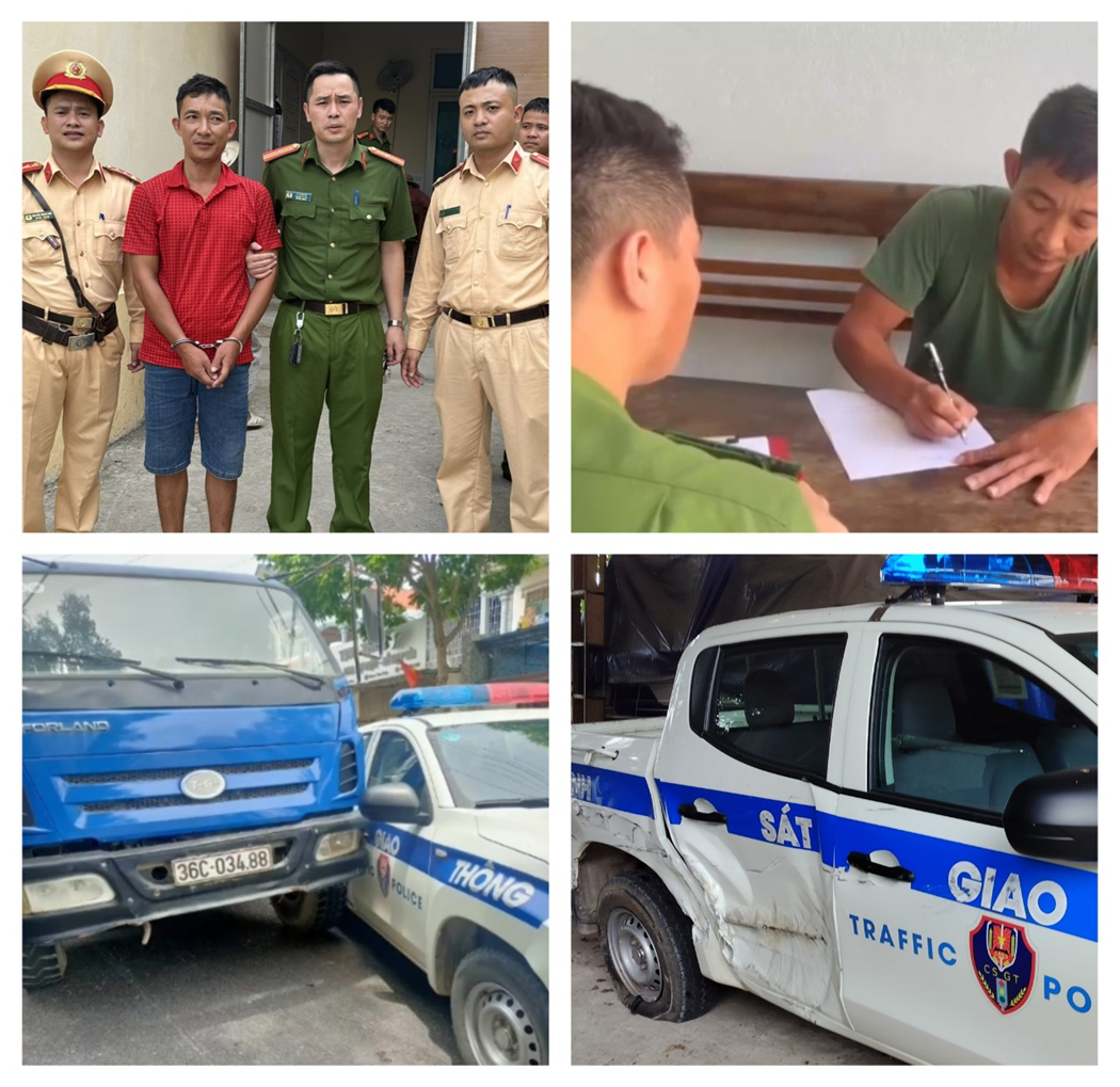 CSGT Thanh Hoá quyết liệt trấn áp, bắt giữ các đối tượng chống người thi hành công vụ