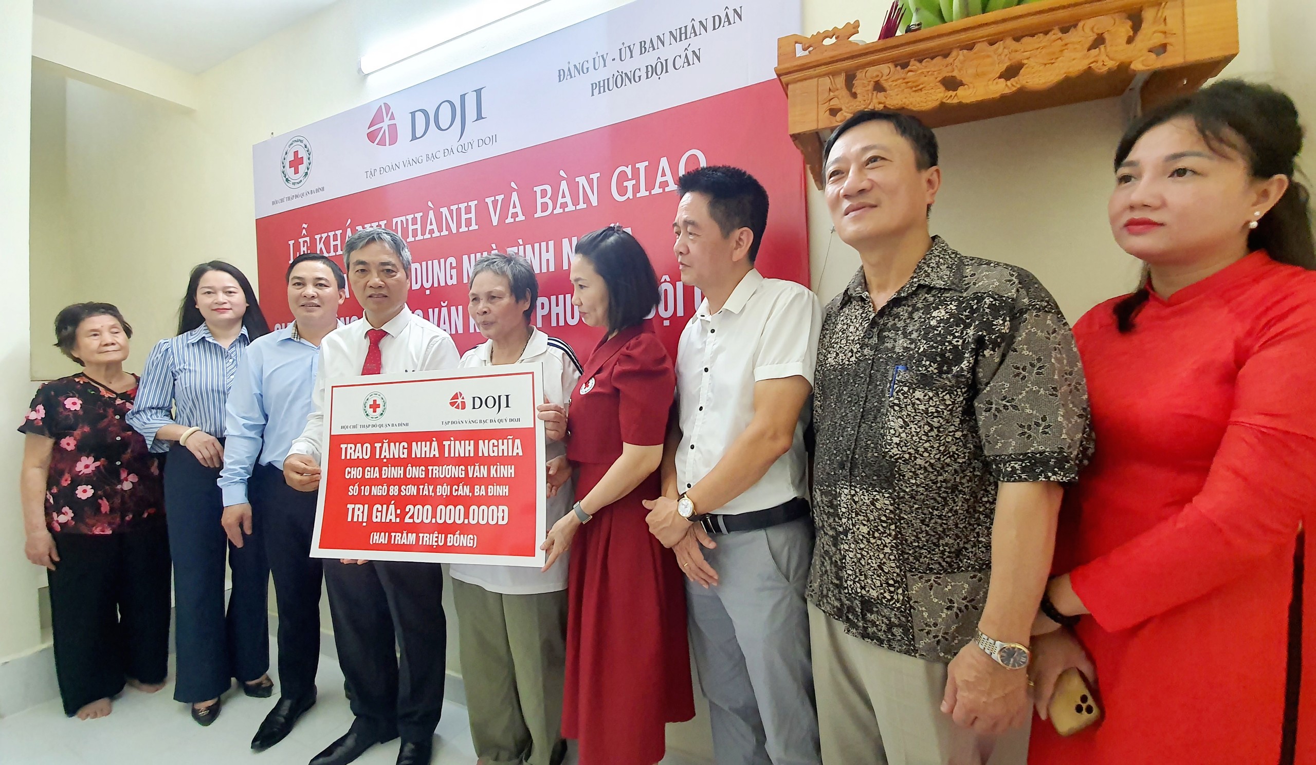 Hà Nội Khánh thành và bàn giao nhà tình nghĩa tại phường Đội Cấn